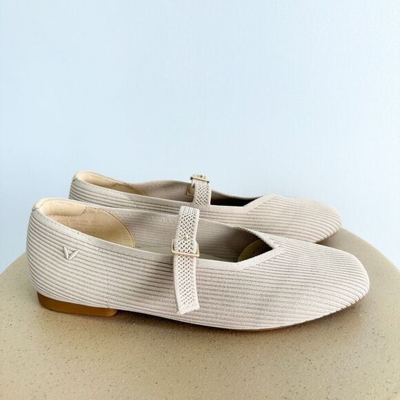 Vivaia Women’s Wide Nude Tan Square-Toe Mary-Jane Margot Mary-Jane - Picture 3 of 11